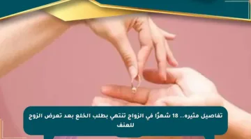 تفاصيل مثيرة.. 18 شهرًا في الزواج تنتهي بطلب الخلع بعد تعرض الزوج للعنف
